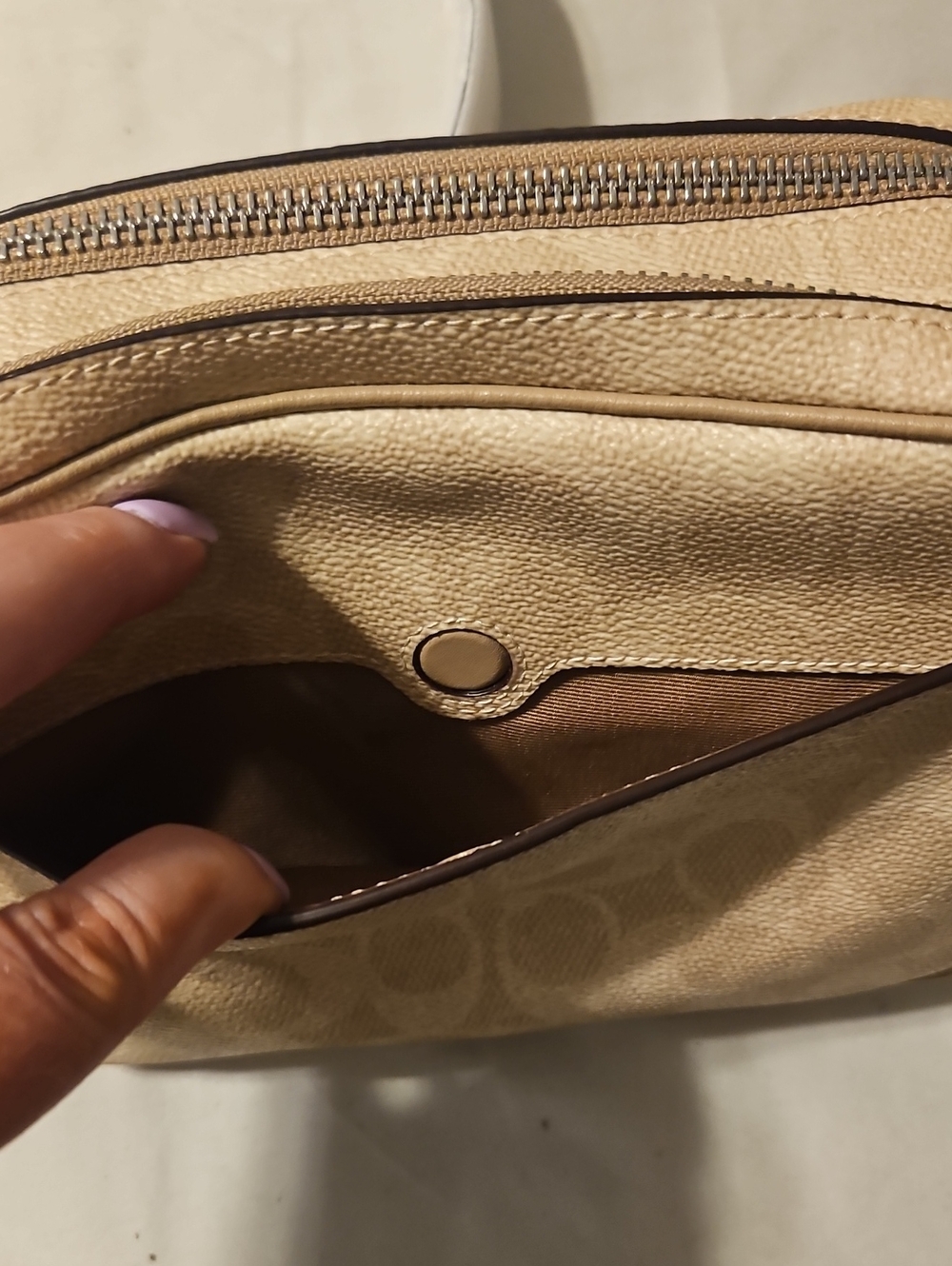 Coach Outlet Mini Carey Crossbody Bag In Signature Canvas - Picture 5 of 7